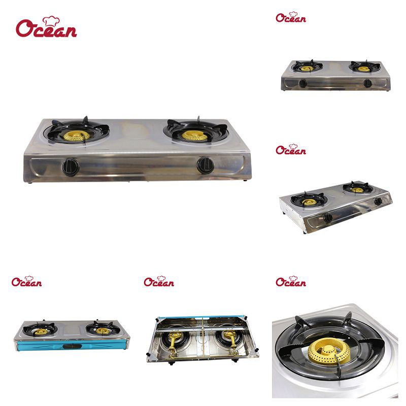 เตาแก๊สเหล็ก 2 หัวเตา